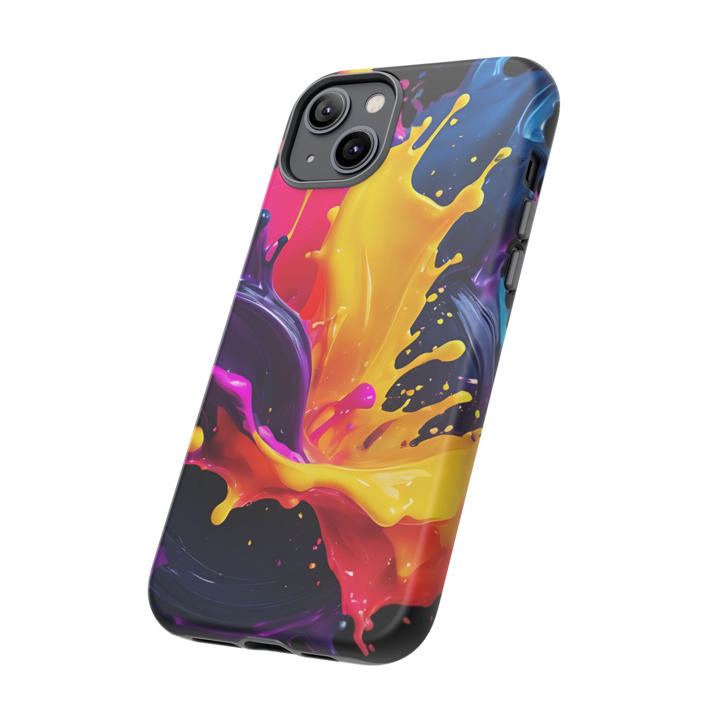 (phone cases) 3D ink splashes Tough Cases