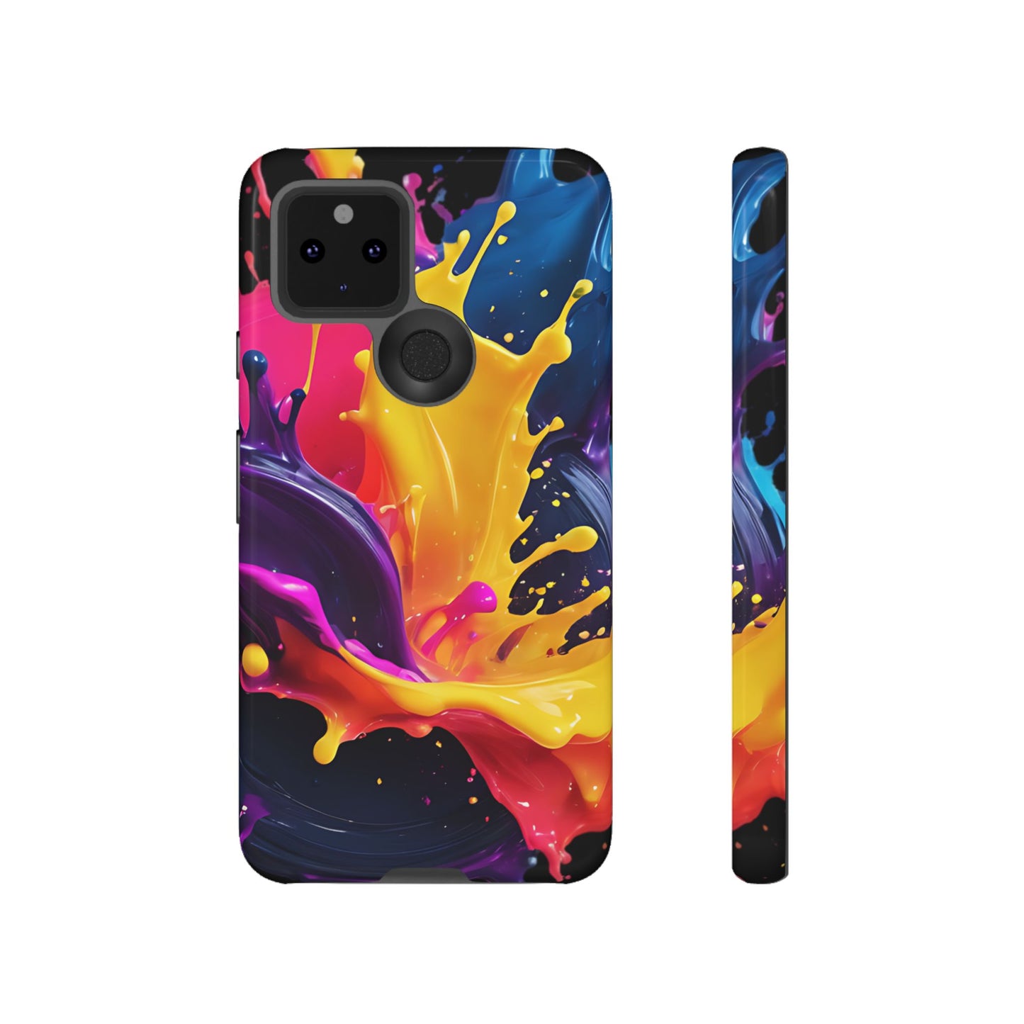 (phone cases) 3D ink splashes Tough Cases