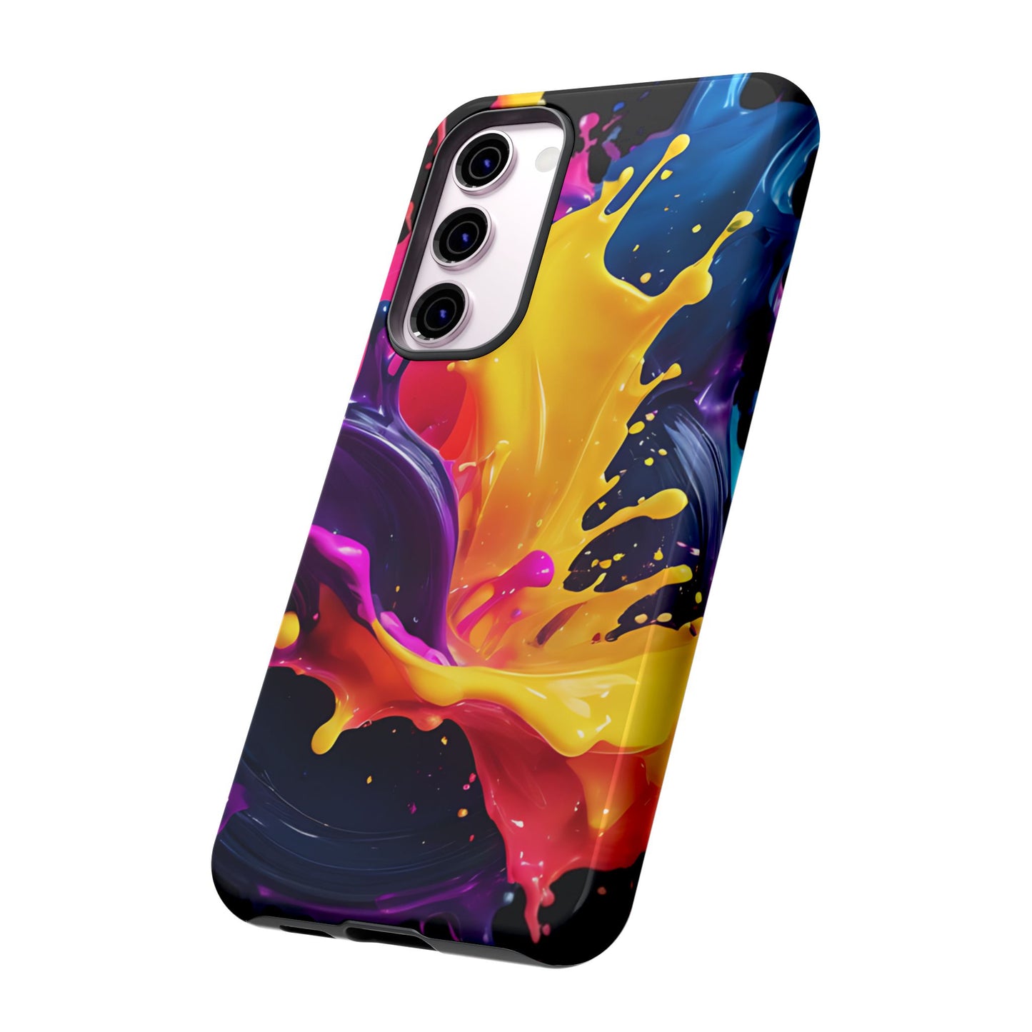 (phone cases) 3D ink splashes Tough Cases