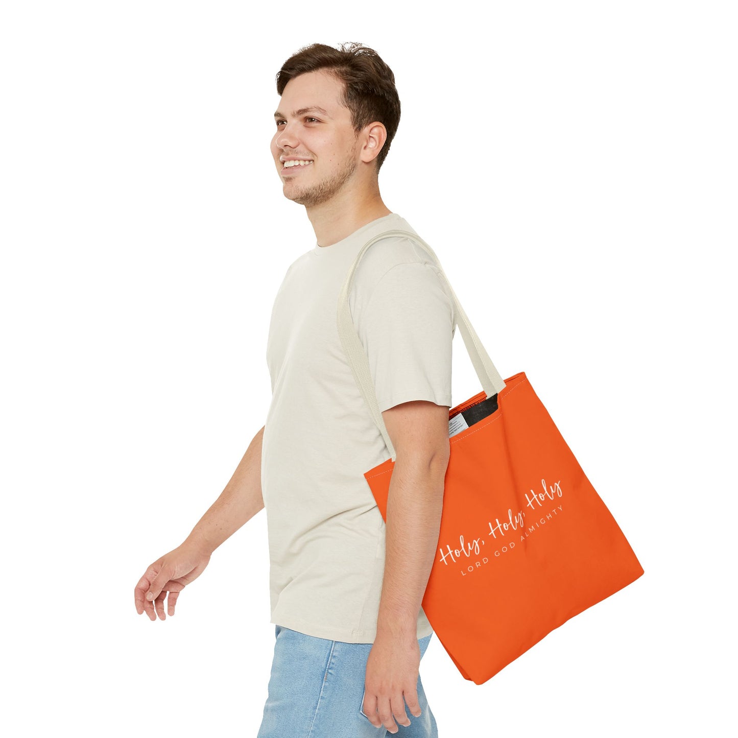 (tote bags) Holy Holy Holy Lord God Almighty (orange)