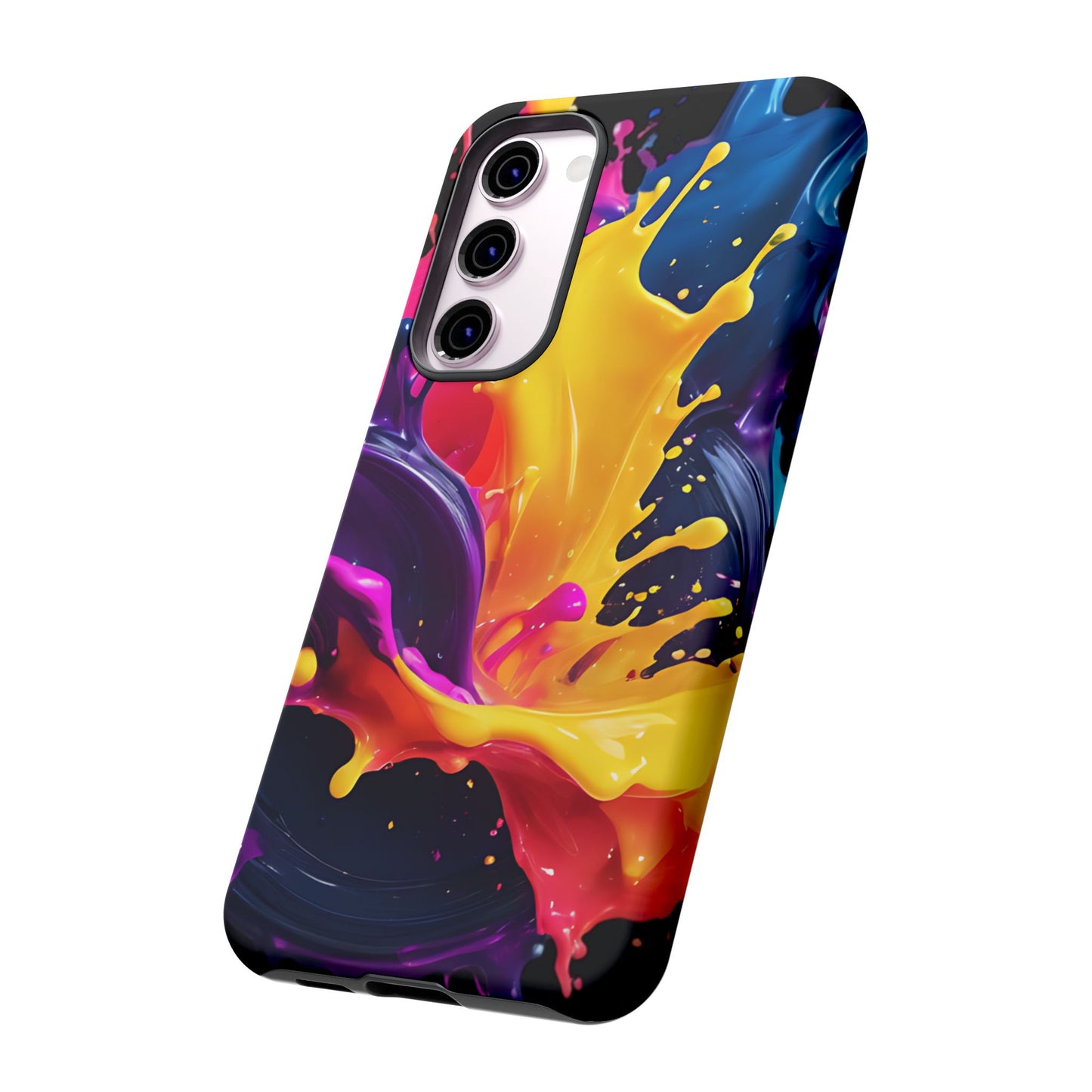 (phone cases) 3D ink splashes Tough Cases