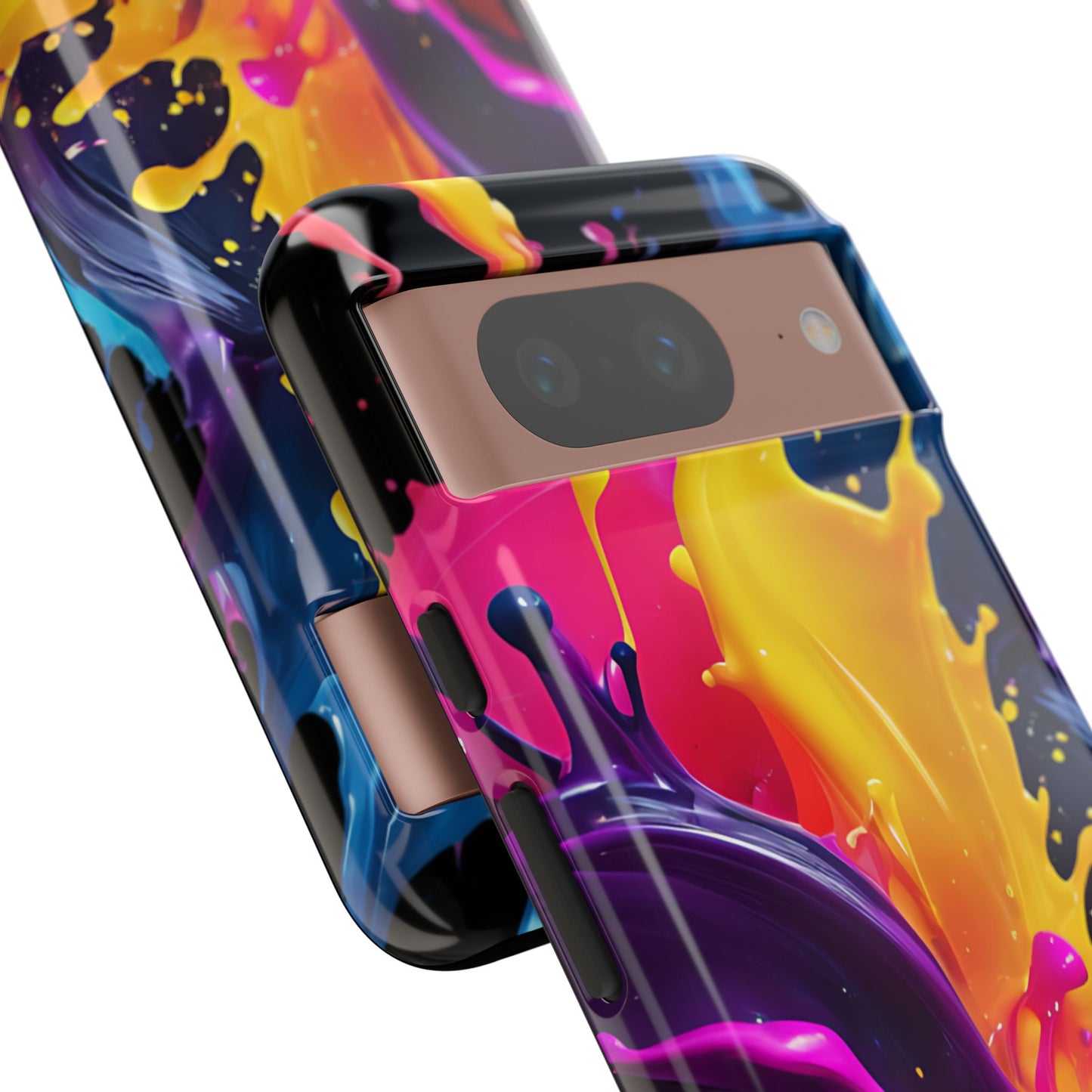 (phone cases) 3D ink splashes Tough Cases