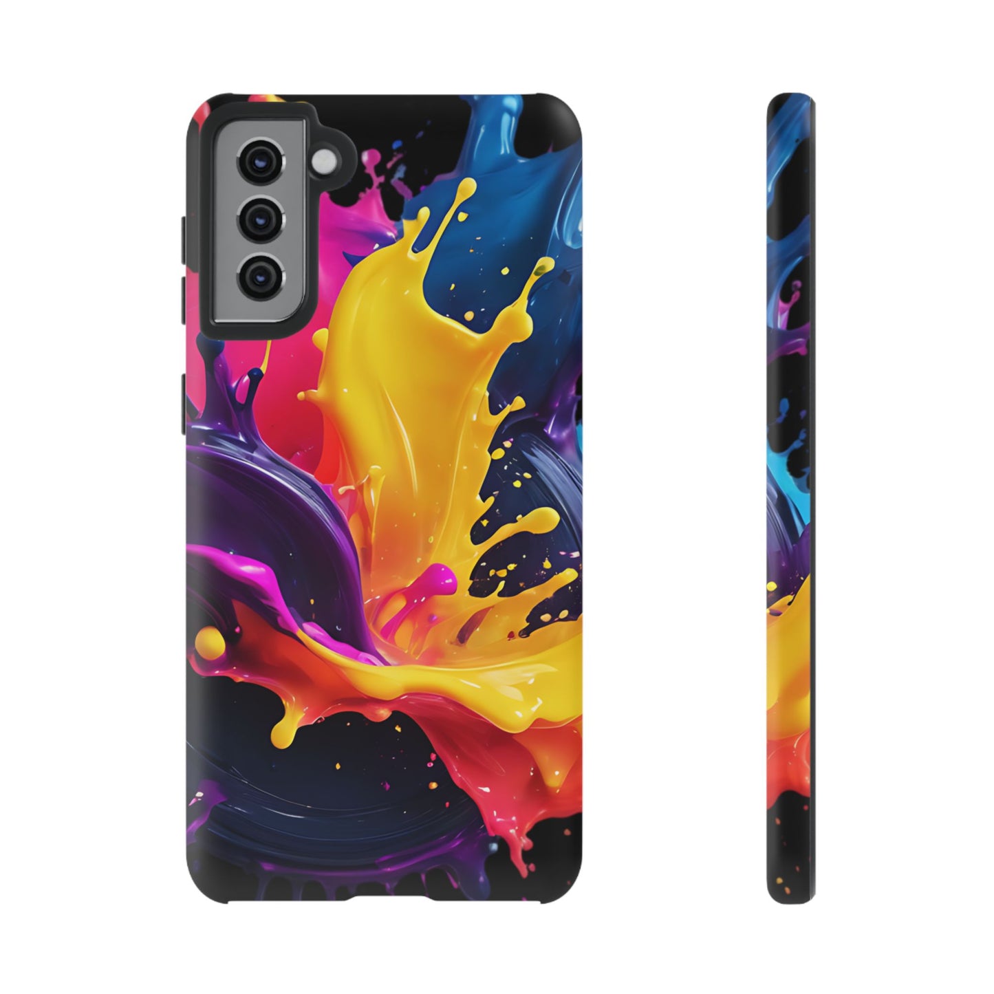 (phone cases) 3D ink splashes Tough Cases