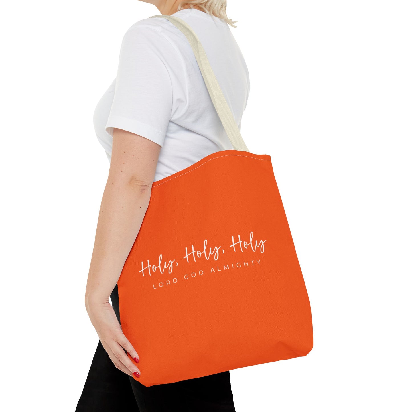 (tote bags) Holy Holy Holy Lord God Almighty (orange)