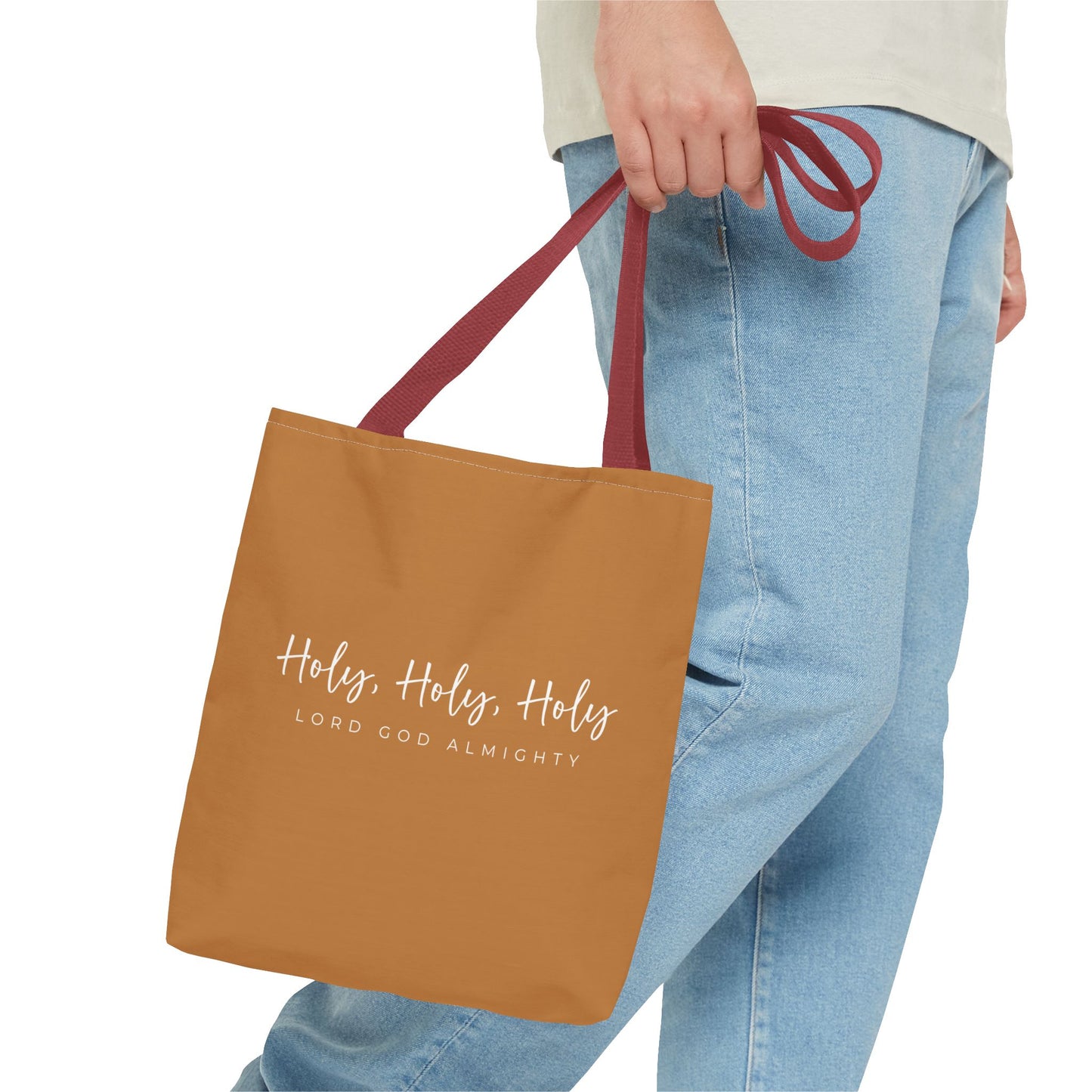 (tote bags) Holy Holy Holy Lord God Almighty (light brown)