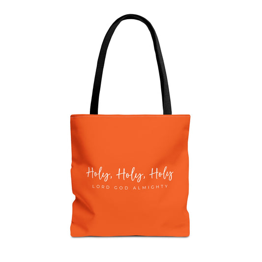 (tote bags) Holy Holy Holy Lord God Almighty (orange)