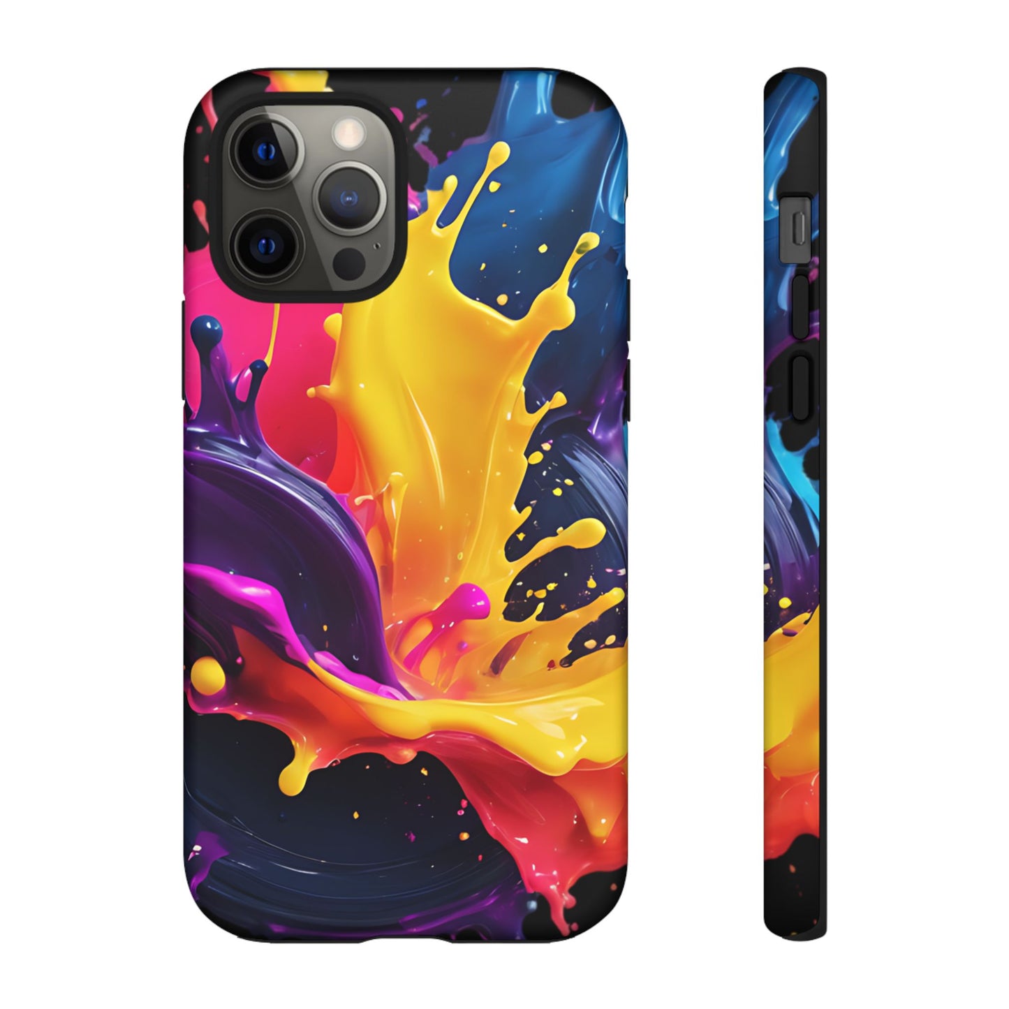 (phone cases) 3D ink splashes Tough Cases