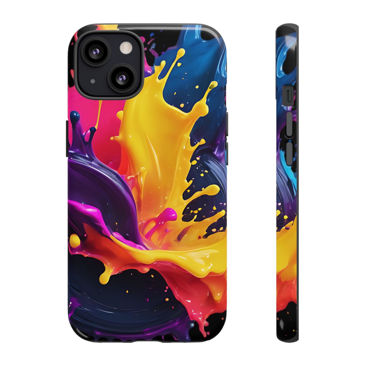 (phone cases) 3D ink splashes Tough Cases