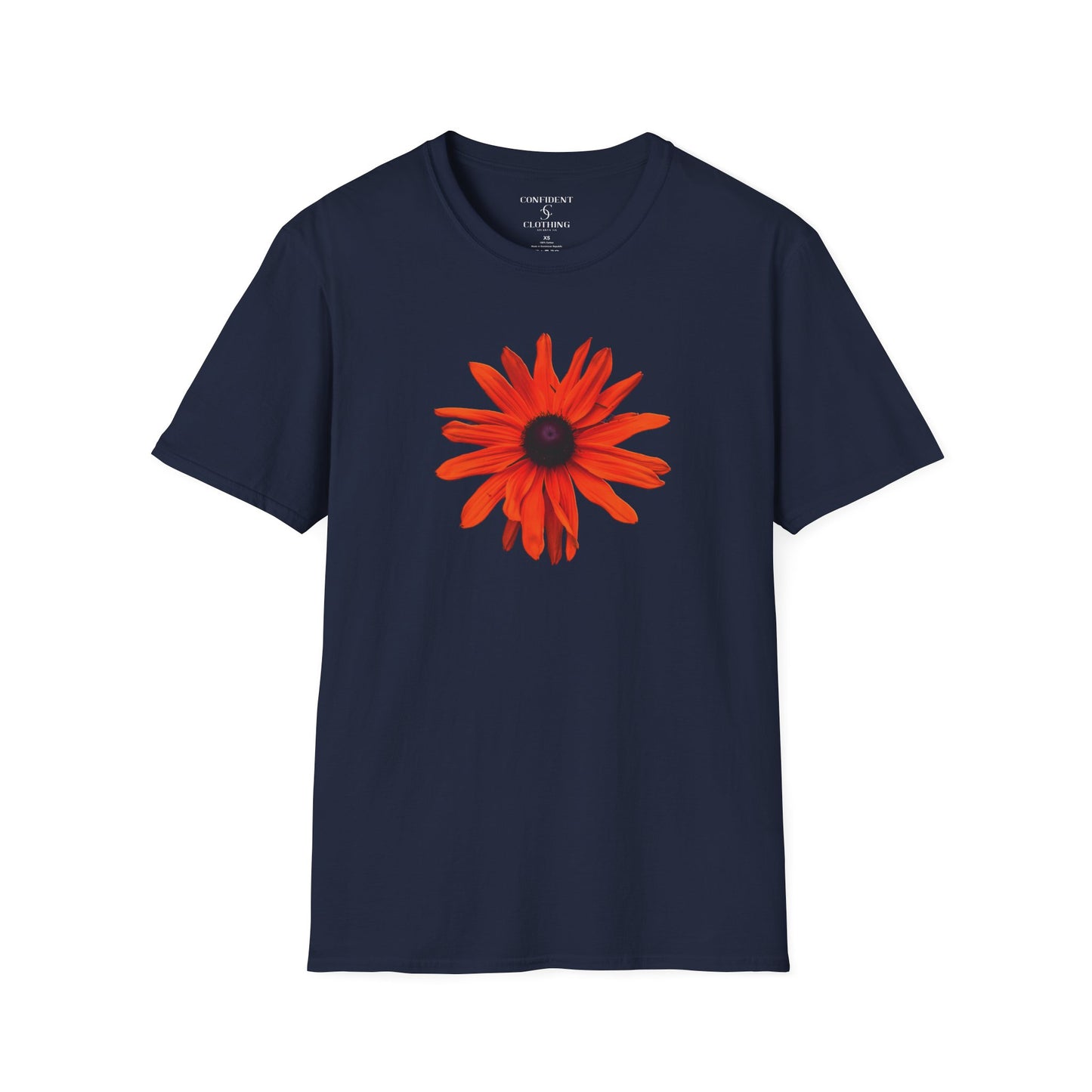 (artistic t-shirt) 3D flower (red)