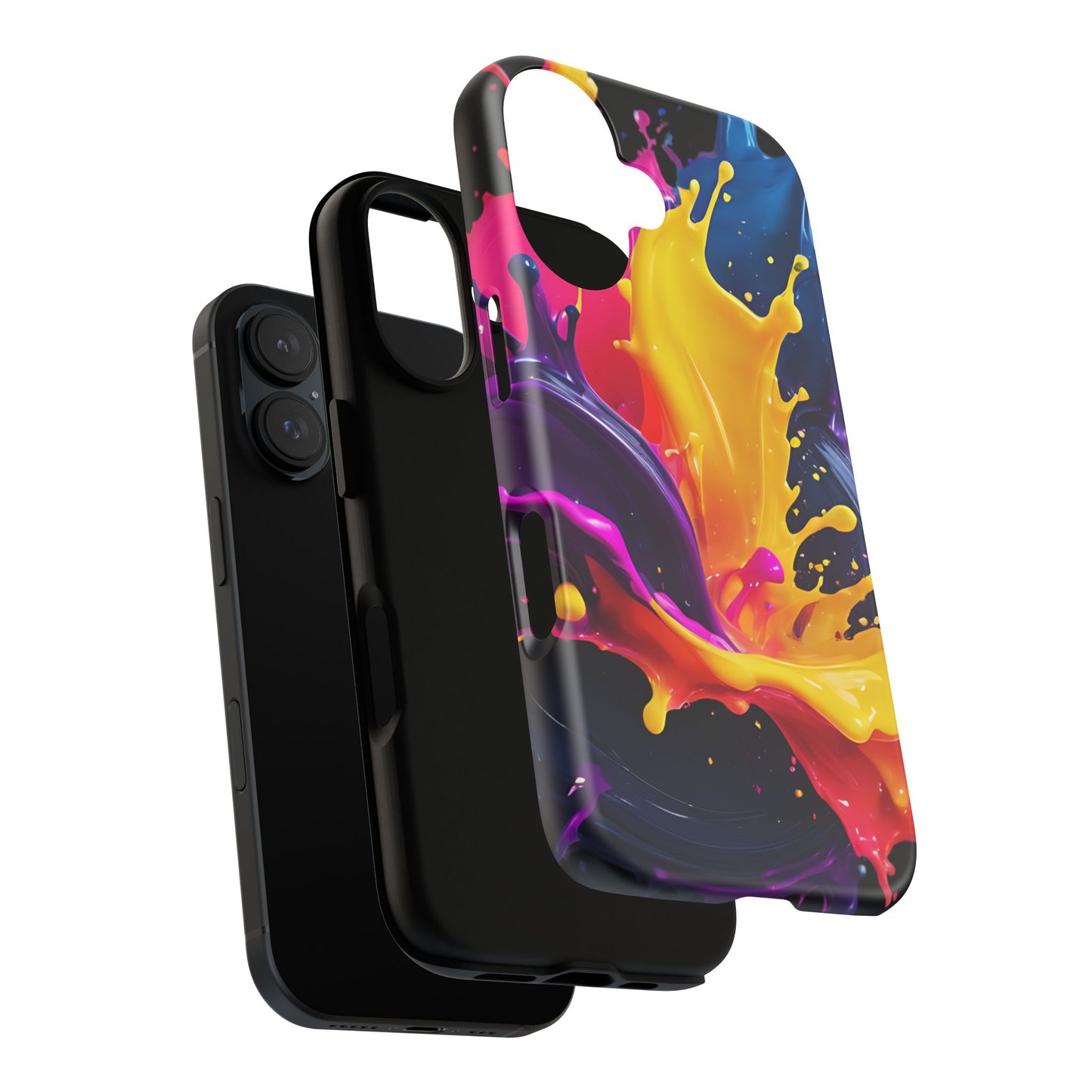 (phone cases) 3D ink splashes Tough Cases