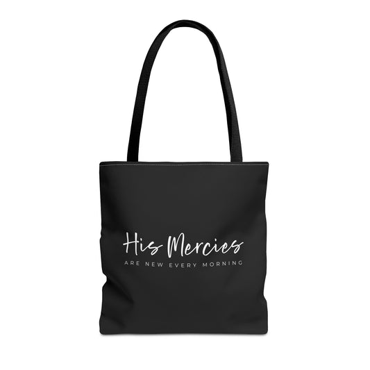 (tote bags) His Mercies Are New Every Morning (black)