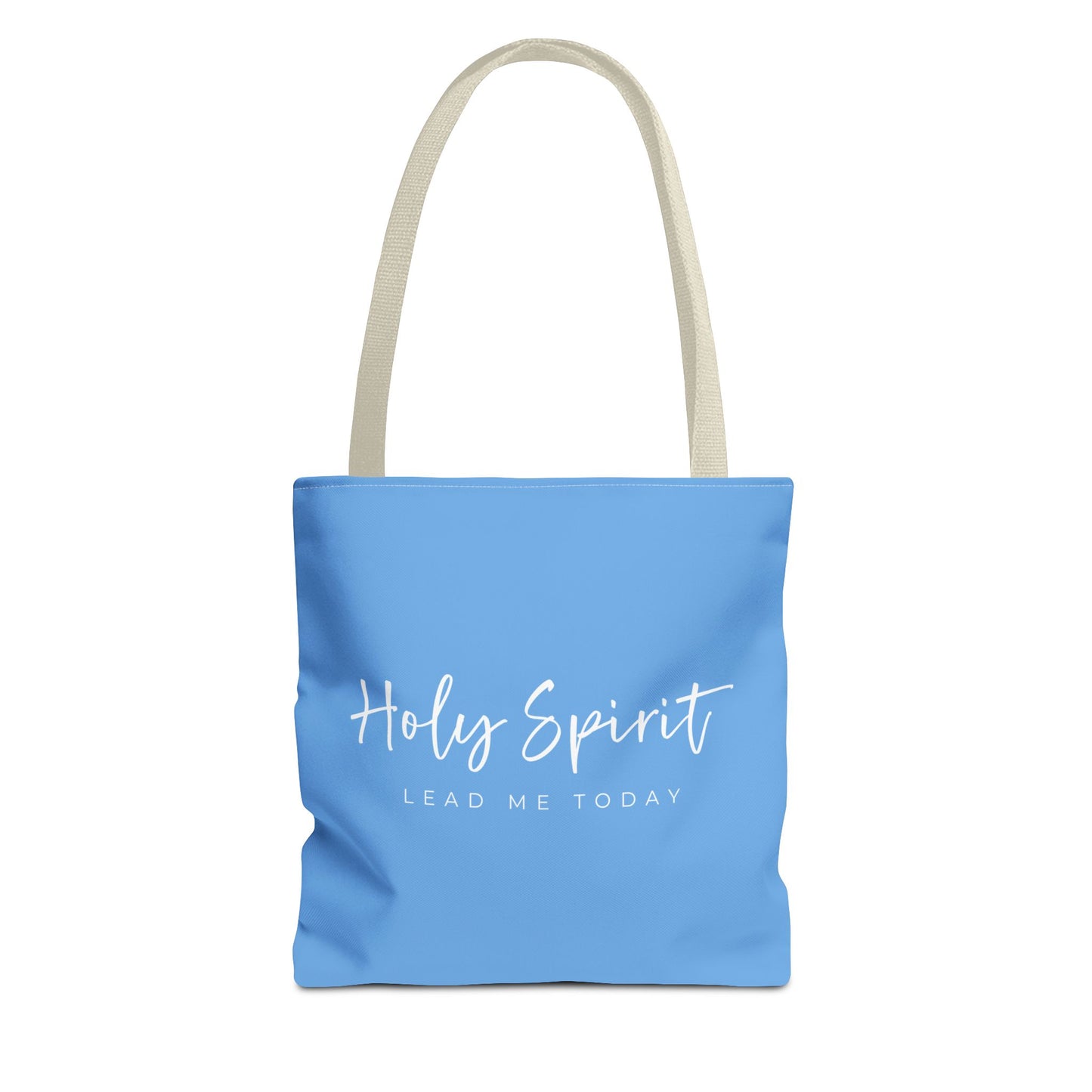 (tote bags) Holy Spirit Lead Me Today (light blue)