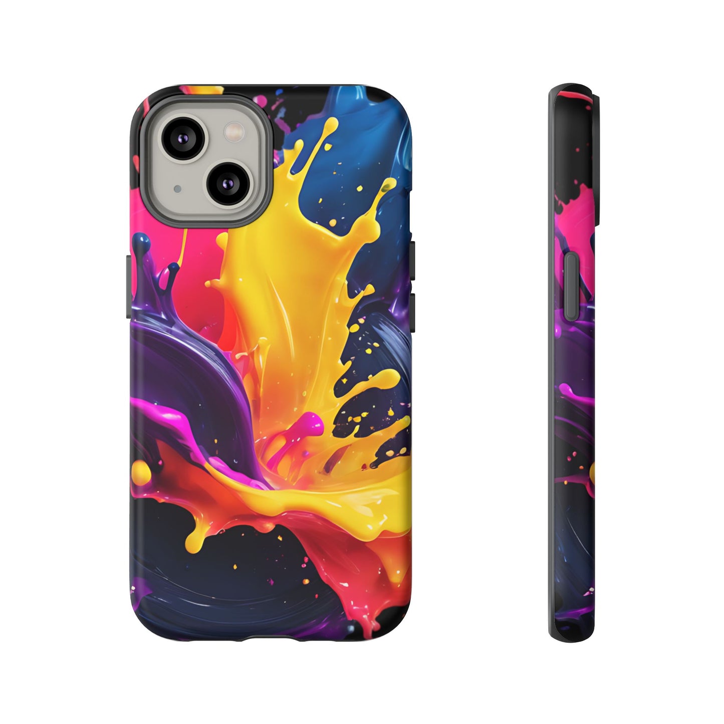 (phone cases) 3D ink splashes Tough Cases