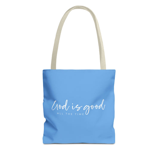 (tote bags) God is Good all the Time (light blue)