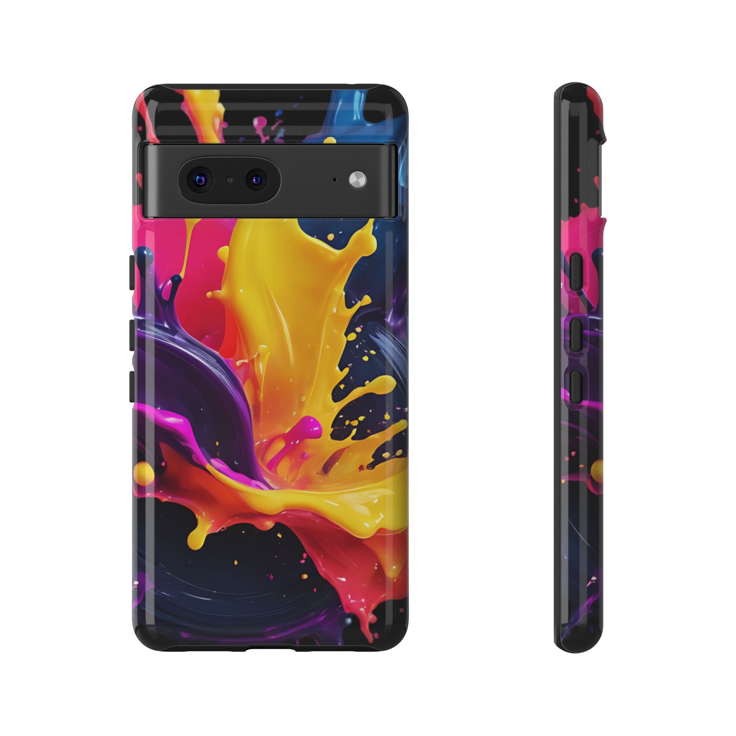 (phone cases) 3D ink splashes Tough Cases