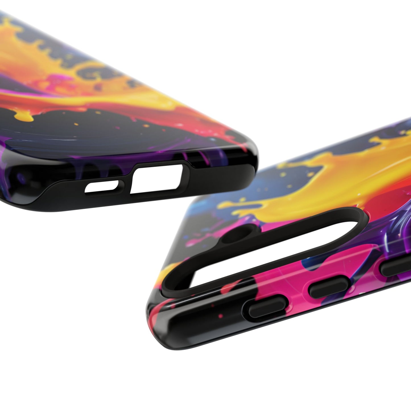 (phone cases) 3D ink splashes Tough Cases