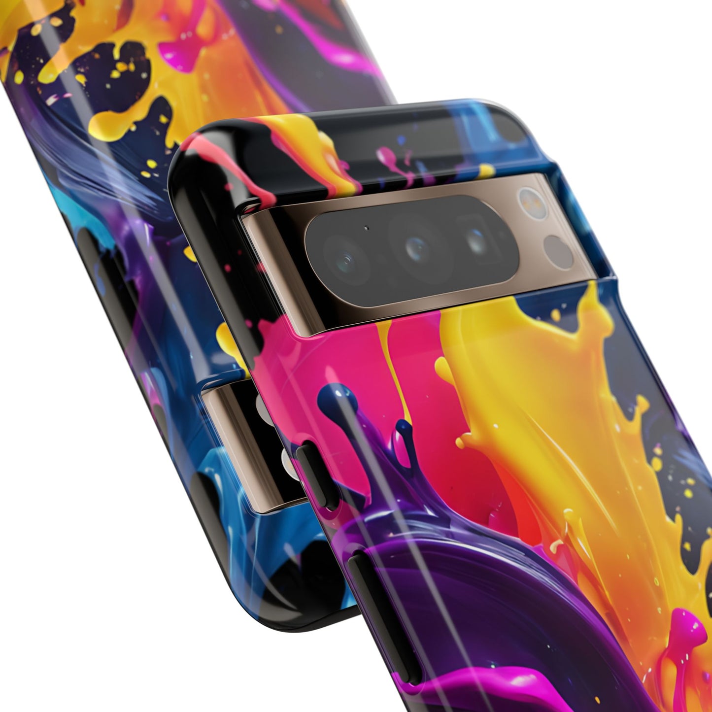 (phone cases) 3D ink splashes Tough Cases