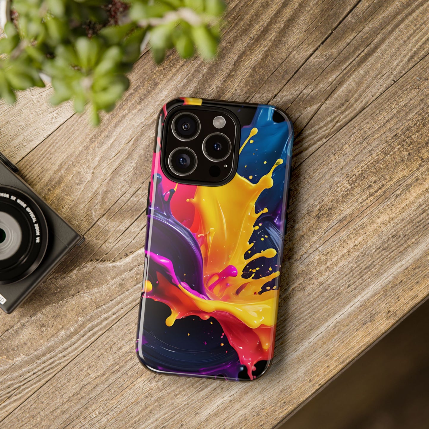 (phone cases) 3D ink splashes Tough Cases