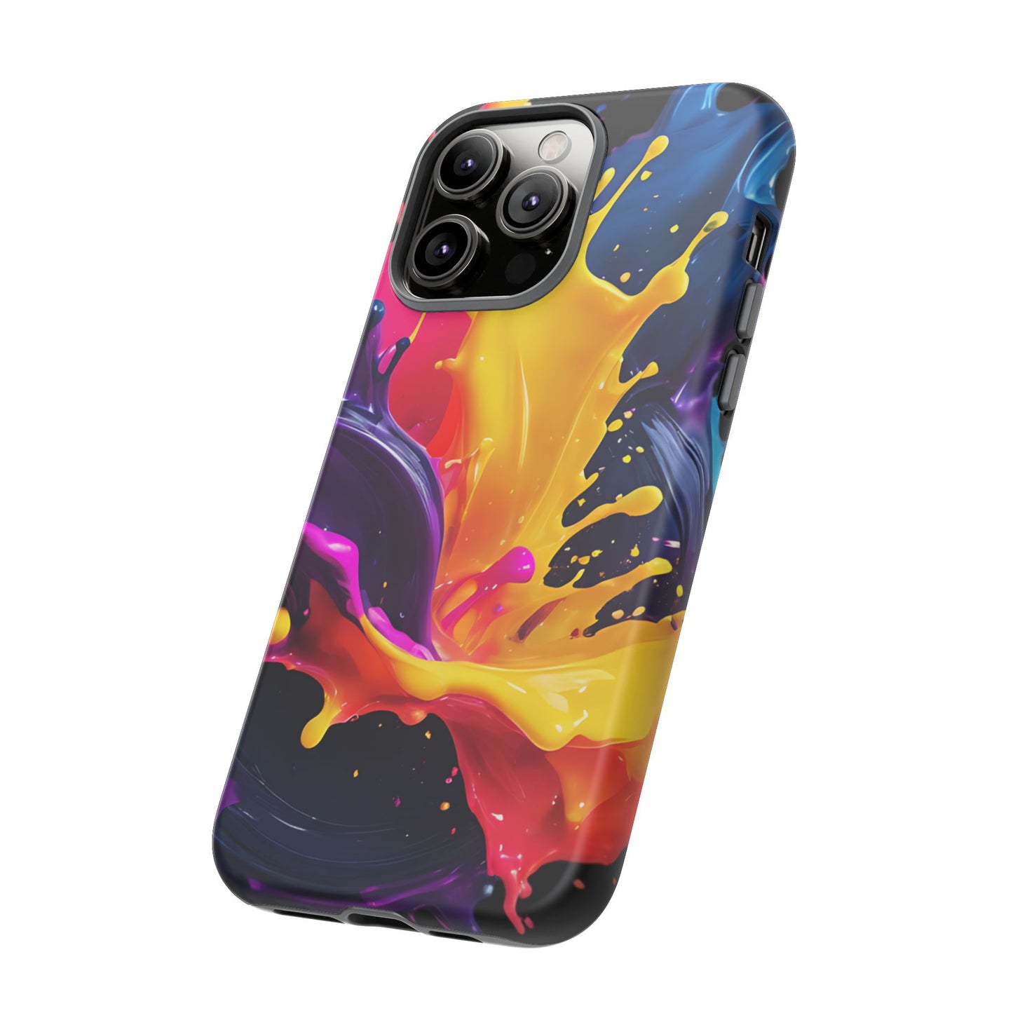 (phone cases) 3D ink splashes Tough Cases