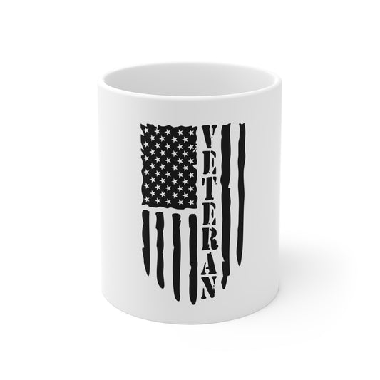 (mugs) Veteran Mug 11oz (black logo)