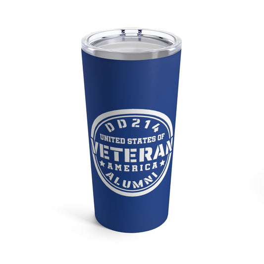 Veteran DD 214 Tumbler 20oz (blue)