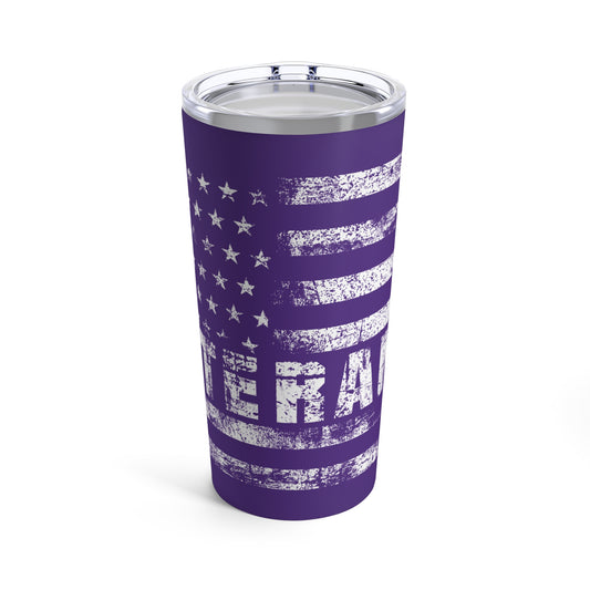 Veteran Tumbler 20oz (purple)