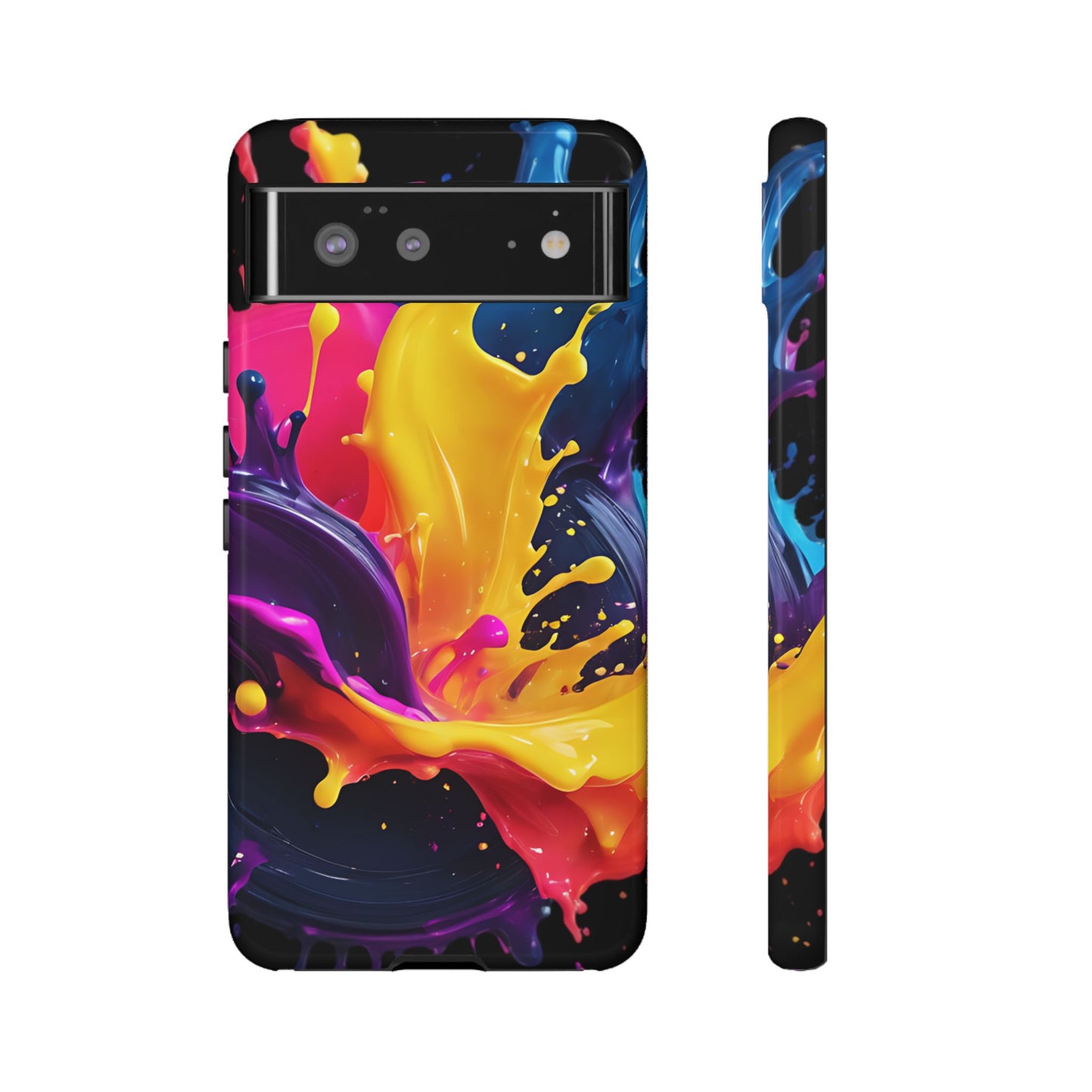 (phone cases) 3D ink splashes Tough Cases