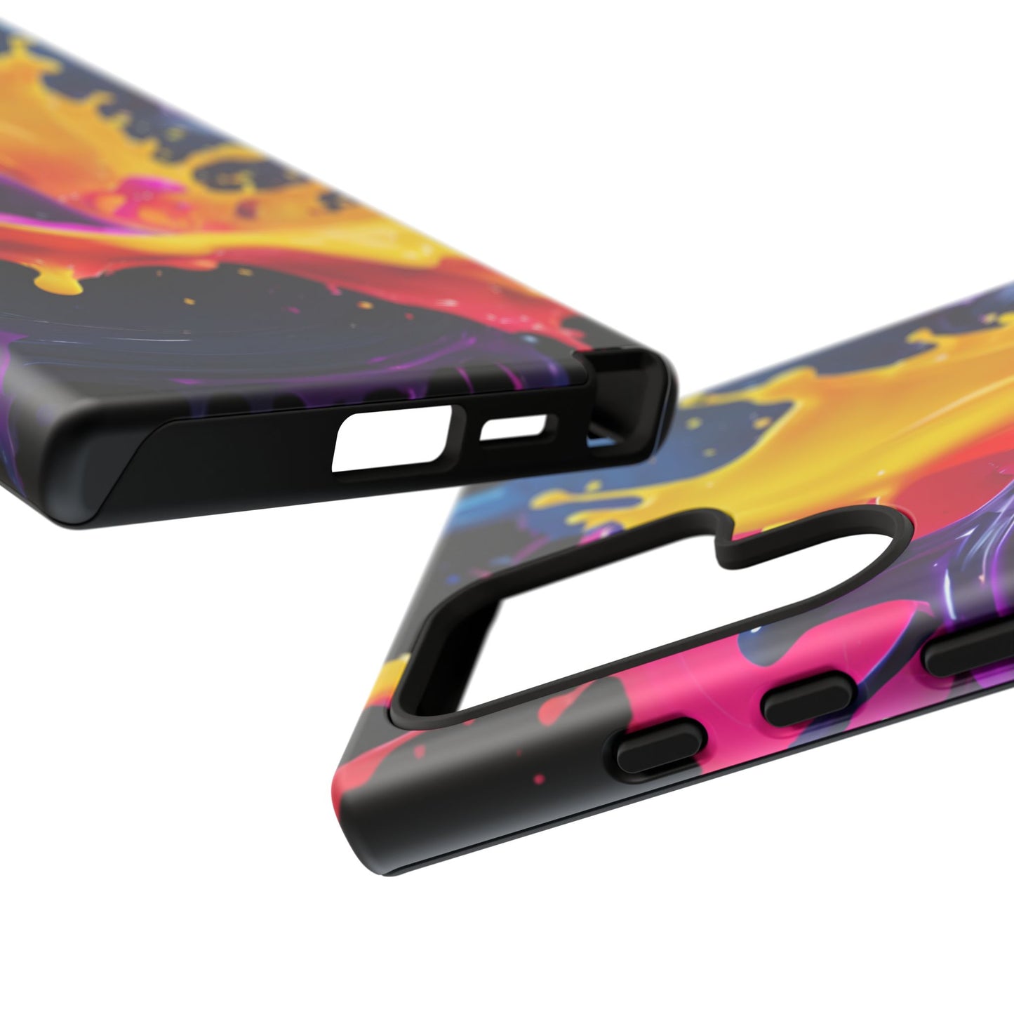 (phone cases) 3D ink splashes Tough Cases