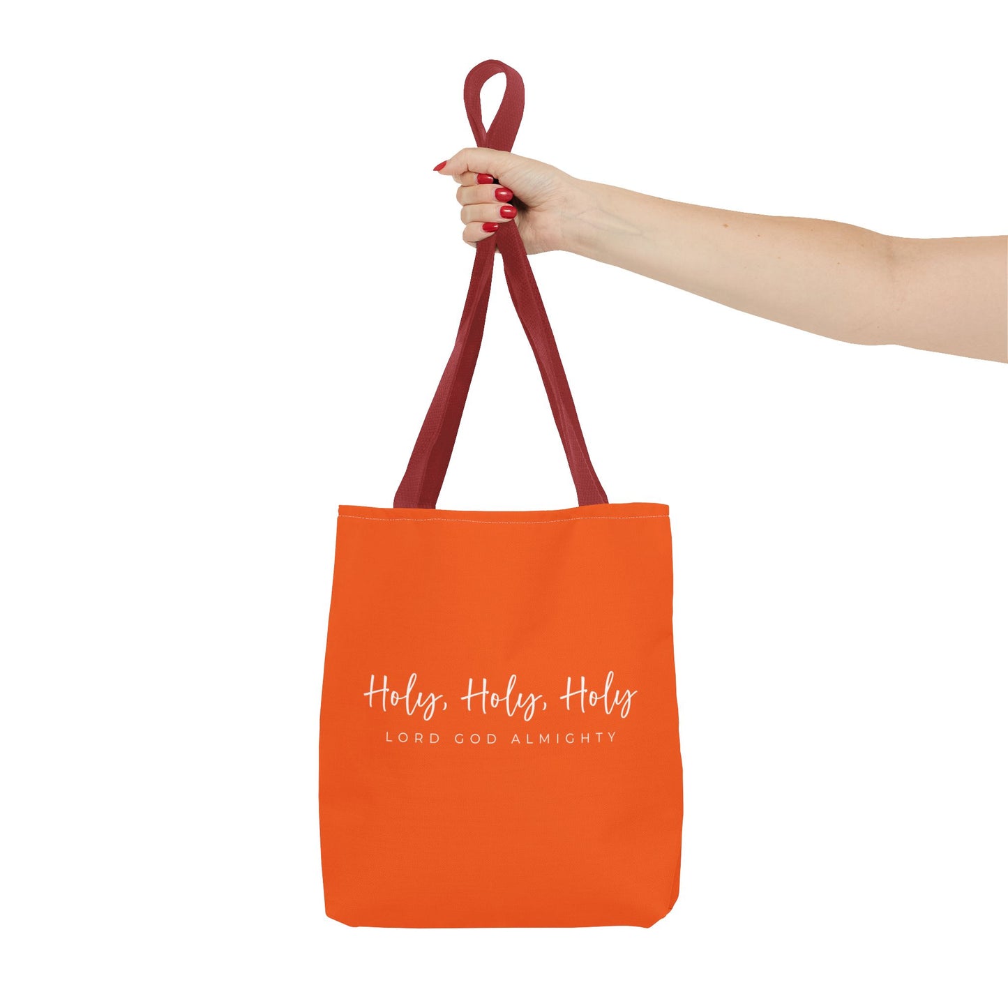 (tote bags) Holy Holy Holy Lord God Almighty (orange)