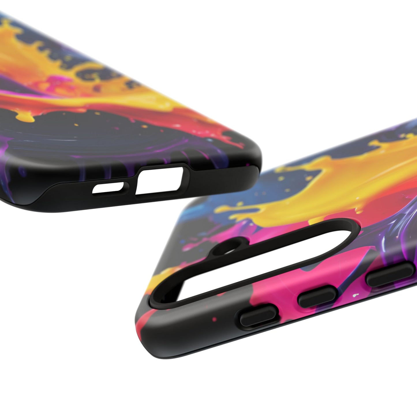 (phone cases) 3D ink splashes Tough Cases