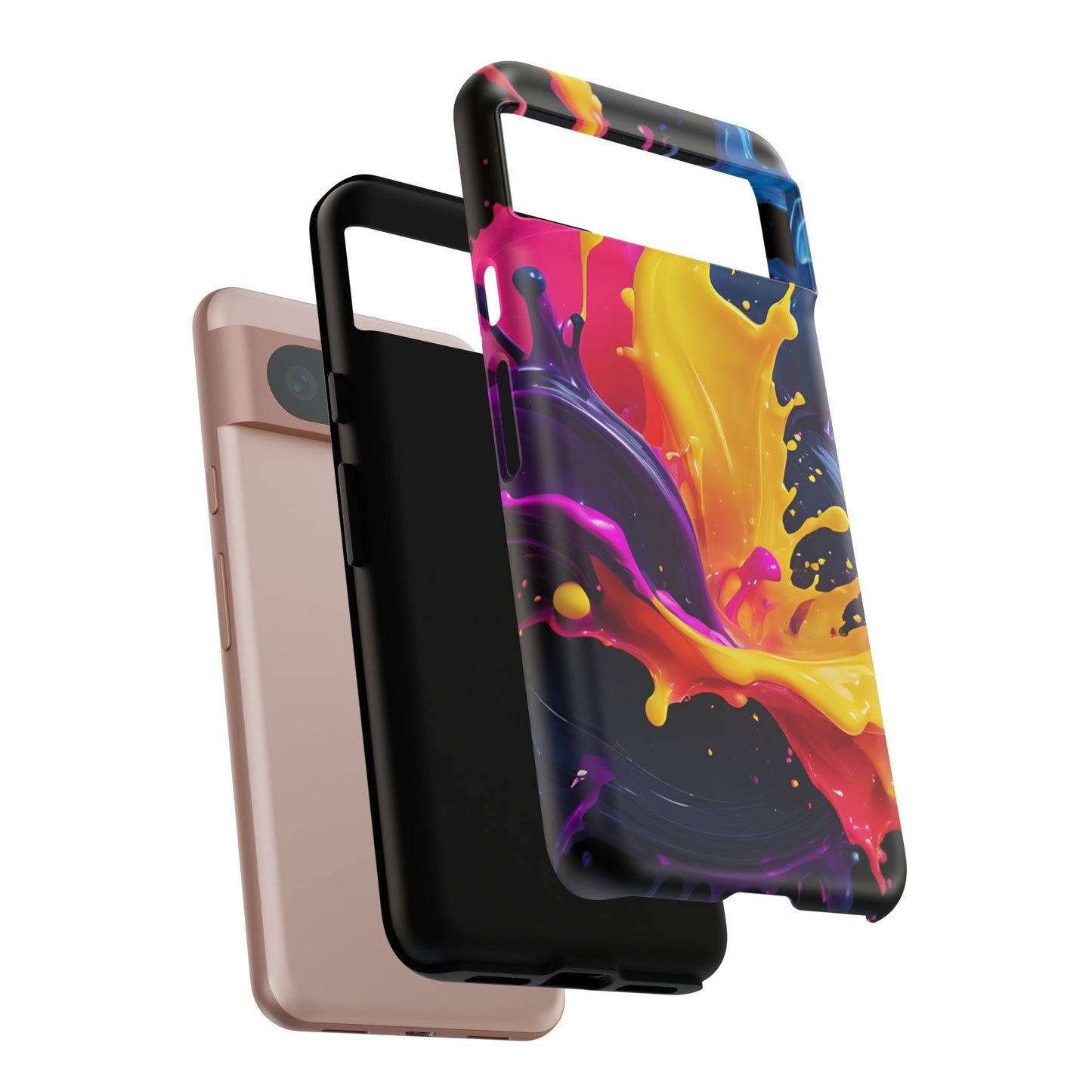 (phone cases) 3D ink splashes Tough Cases