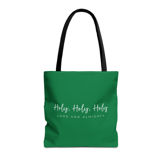 (tote bags) Holy Holy Holy Lord God Almighty (green)