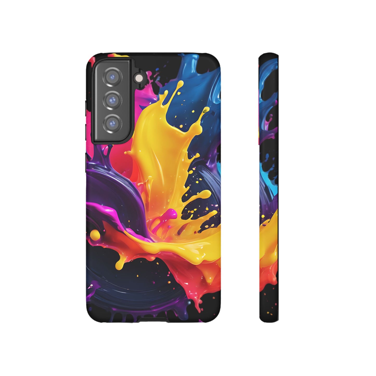 (phone cases) 3D ink splashes Tough Cases