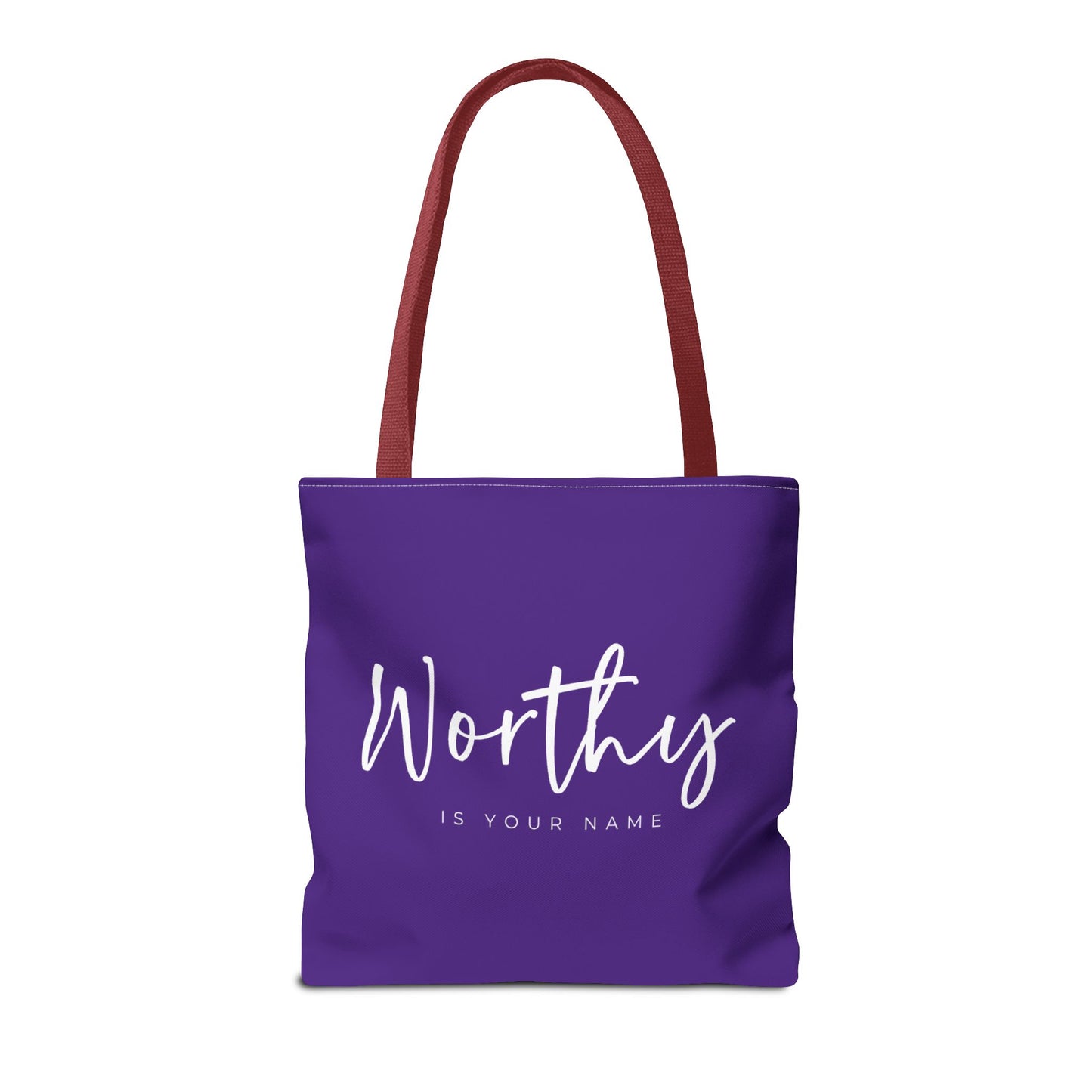 (tote bags) Worthy is Your Name  purple)