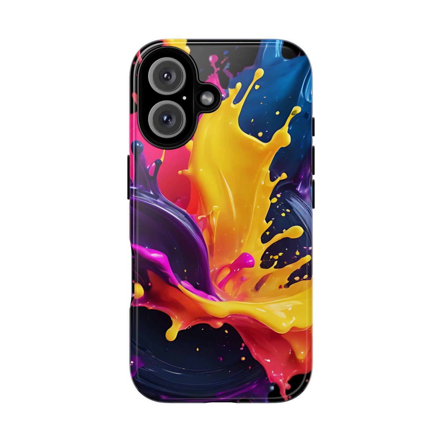 (phone cases) 3D ink splashes Tough Cases