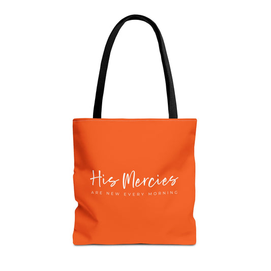 (tote bags) His Mercies Are New Every Morning (orange)