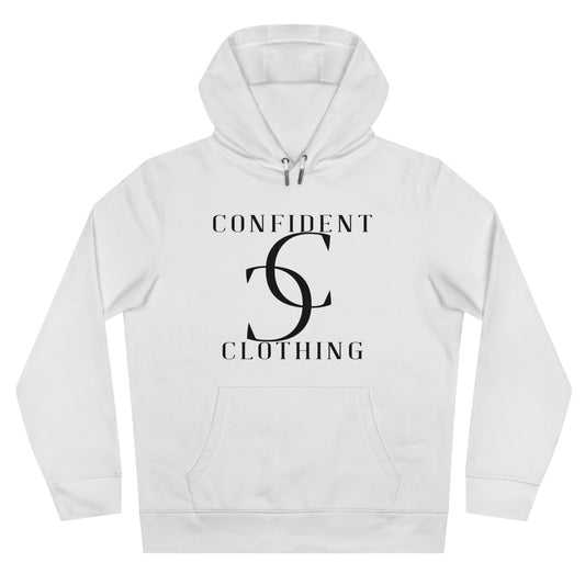 (hoodie unisex) multi-color Confident Clothing Luxury Hooded Sweatshirt (big cc black logo)