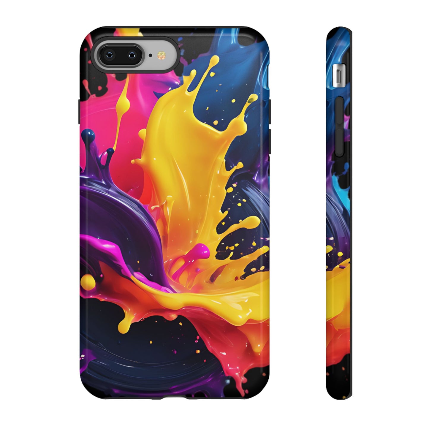 (phone cases) 3D ink splashes Tough Cases