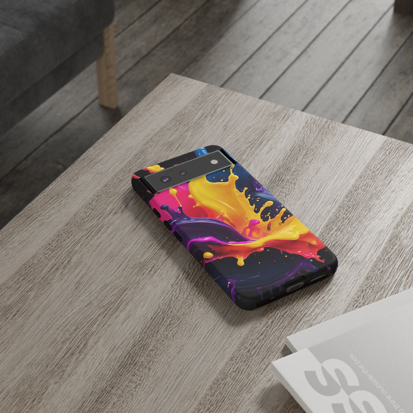 (phone cases) 3D ink splashes Tough Cases