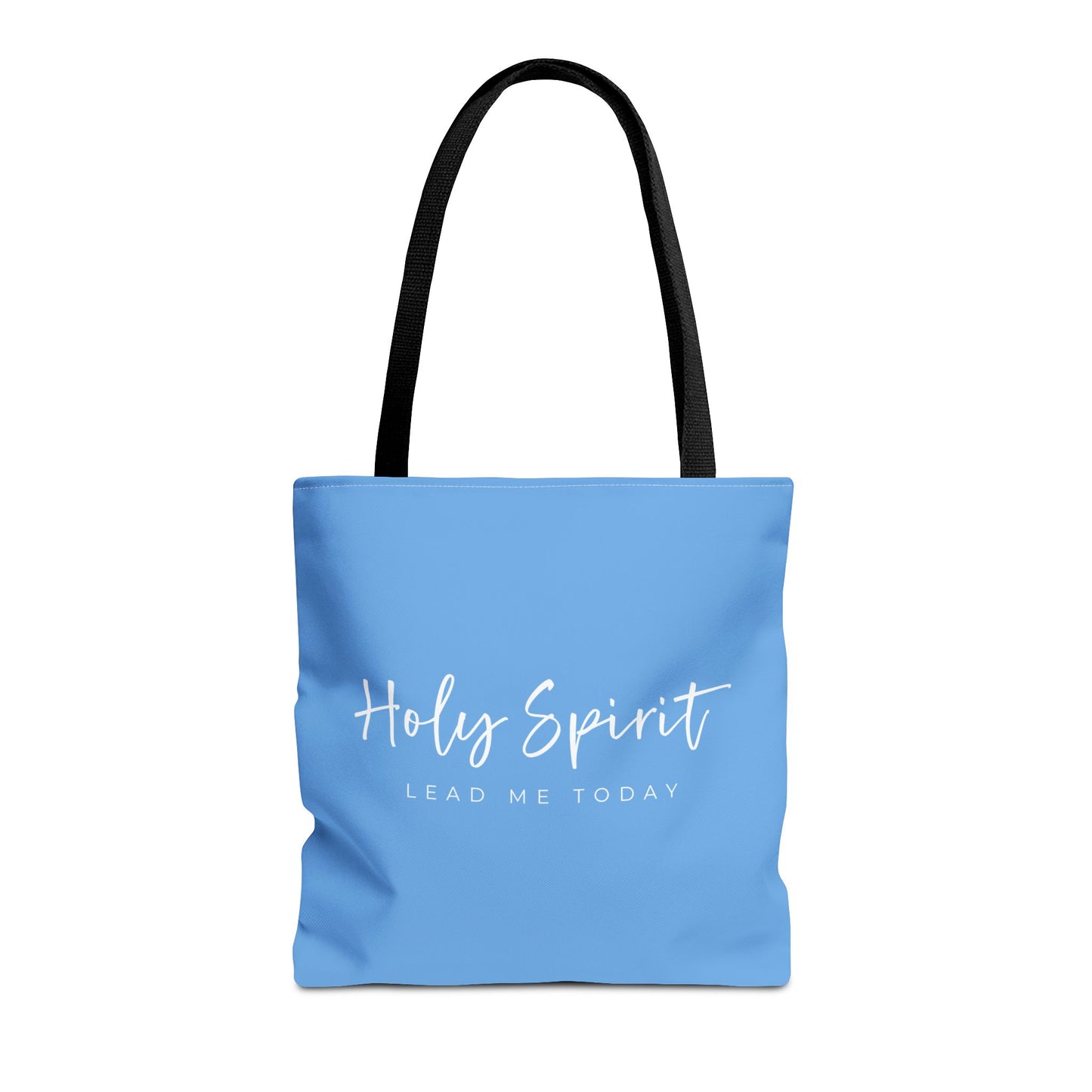 (tote bags) Holy Spirit Lead Me Today (light blue)