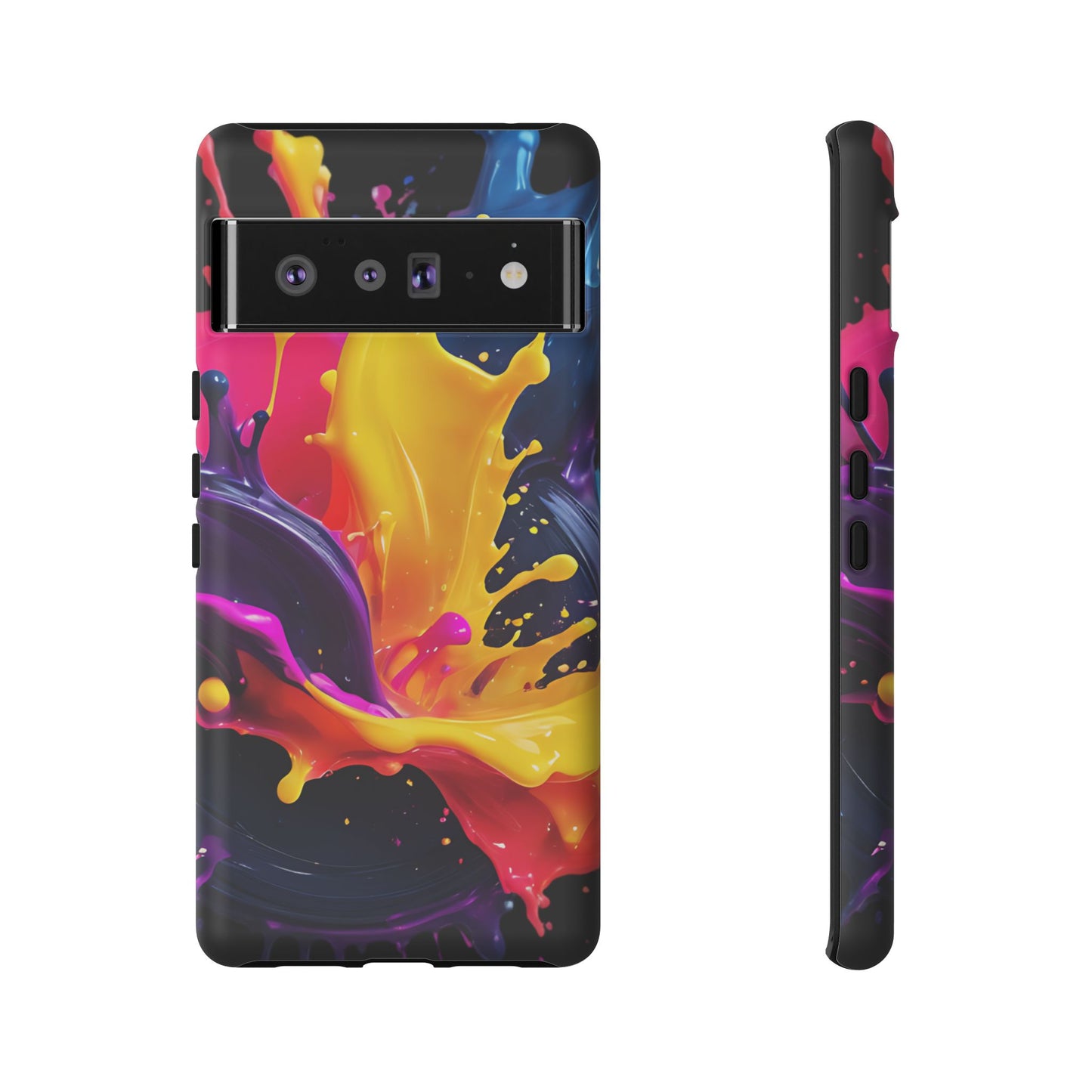 (phone cases) 3D ink splashes Tough Cases