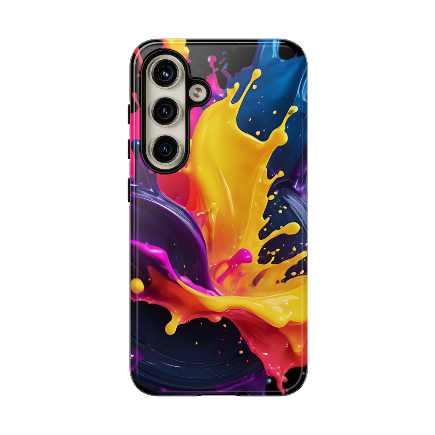 (phone cases) 3D ink splashes Tough Cases