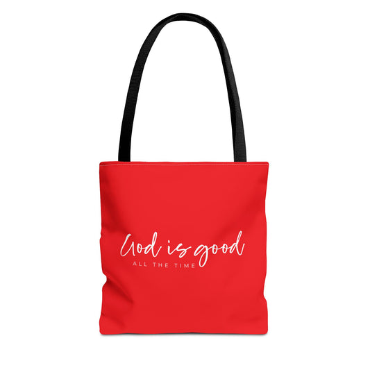 (tote bags) God is Good all the Time (red)