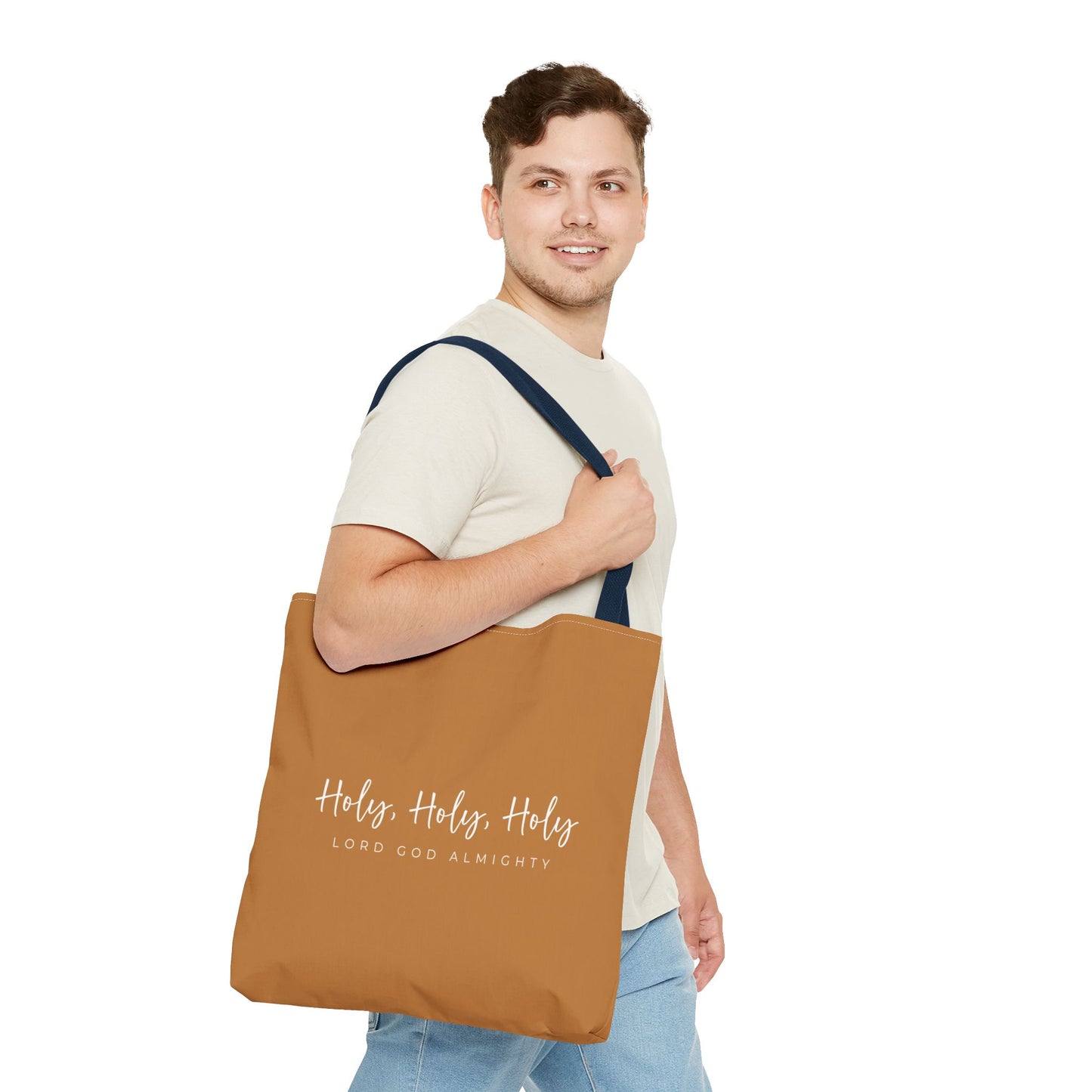 (tote bags) Holy Holy Holy Lord God Almighty (light brown)