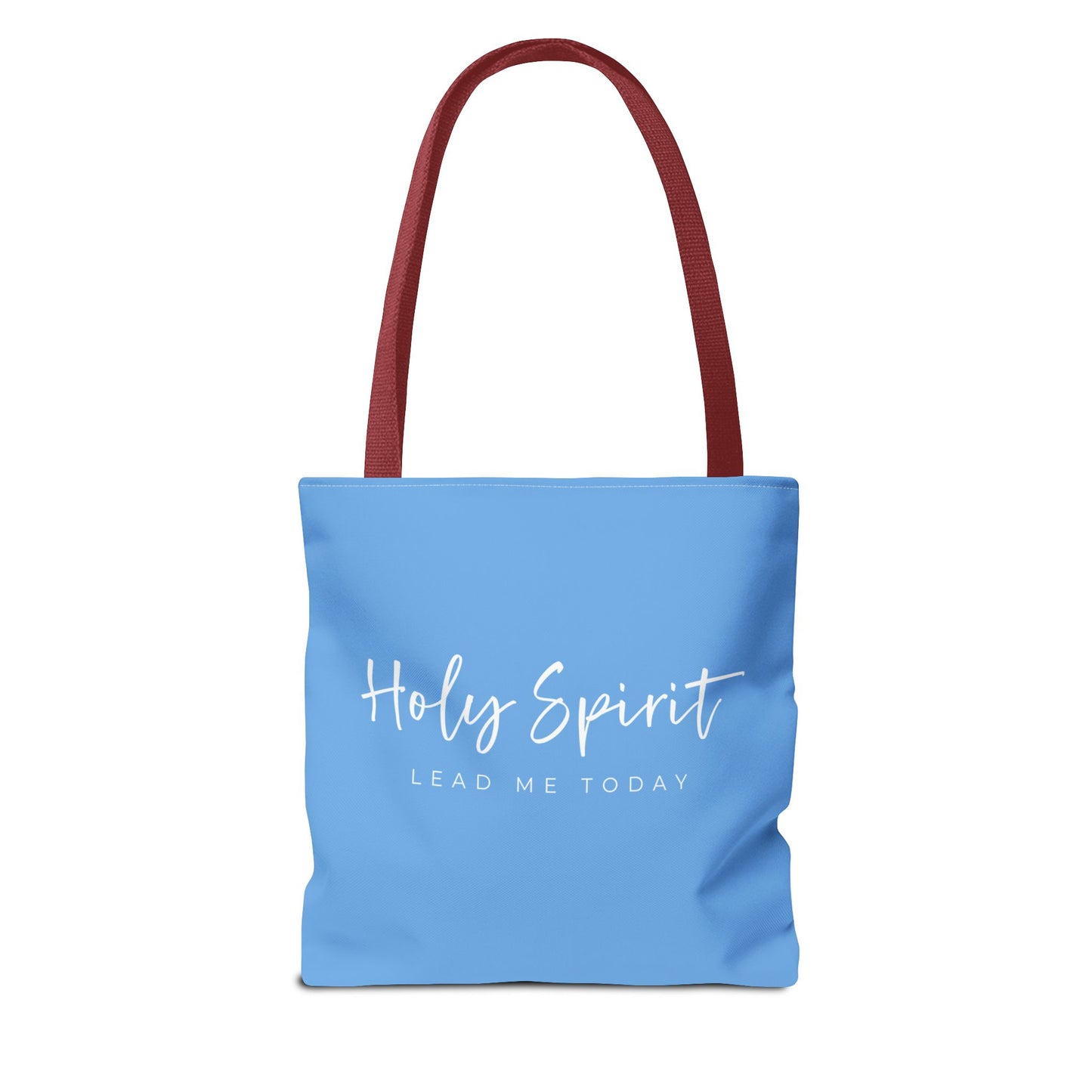 (tote bags) Holy Spirit Lead Me Today (light blue)