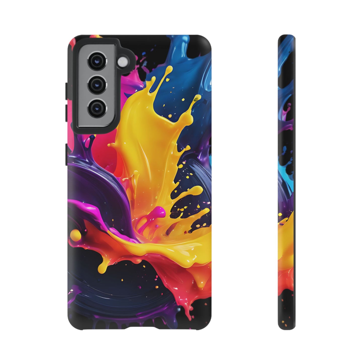 (phone cases) 3D ink splashes Tough Cases