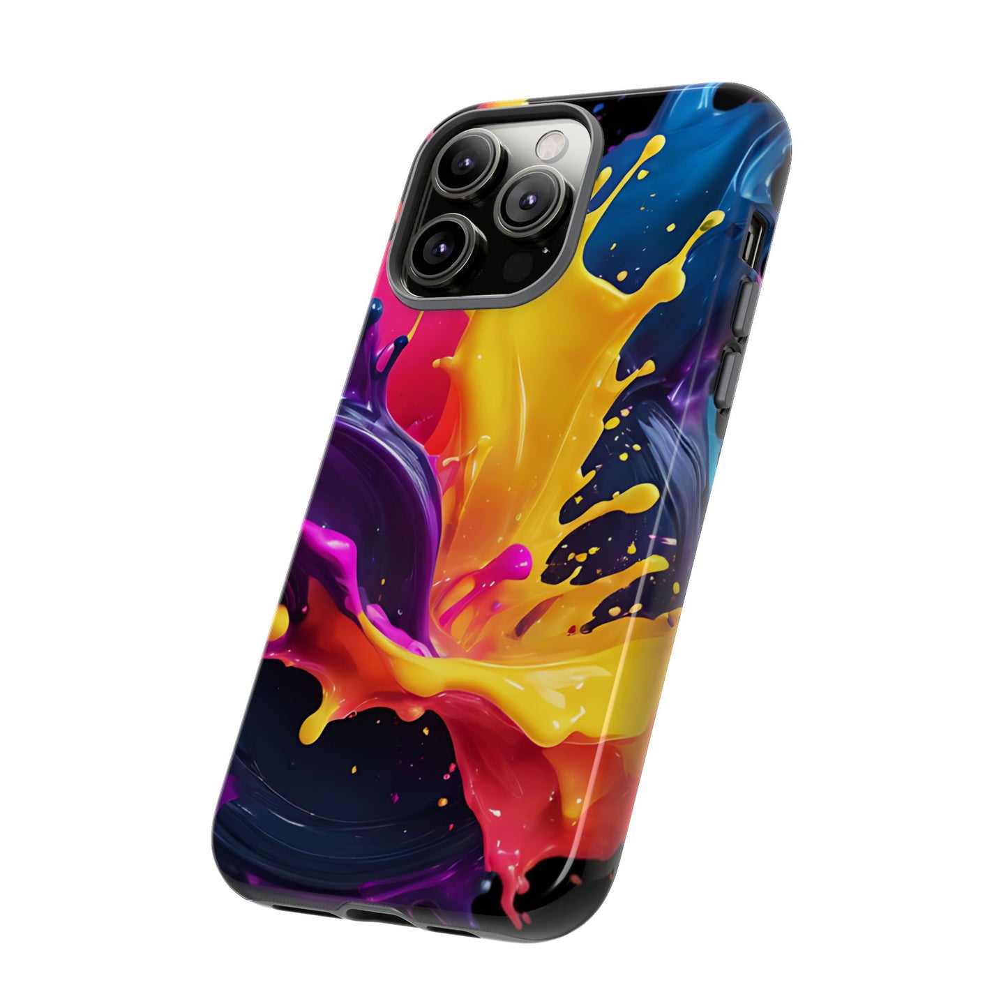 (phone cases) 3D ink splashes Tough Cases