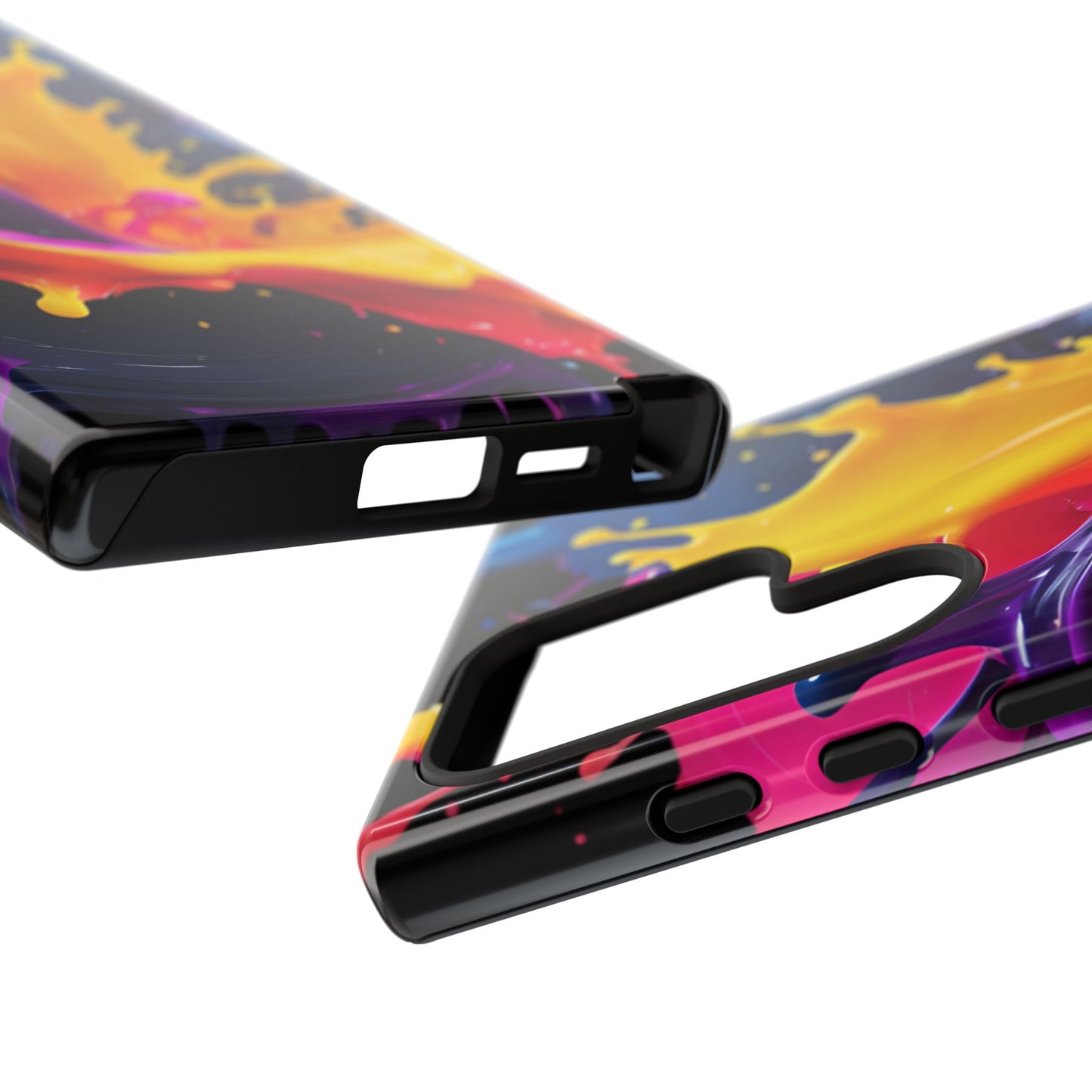 (phone cases) 3D ink splashes Tough Cases