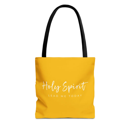 (tote bags) Holy Spirit Lead Me Today (yellow)