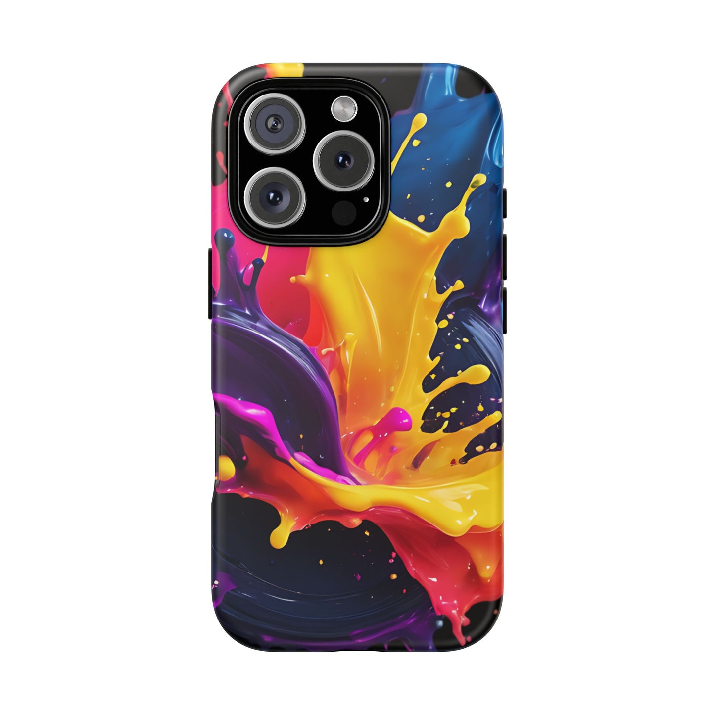 (phone cases) 3D ink splashes Tough Cases